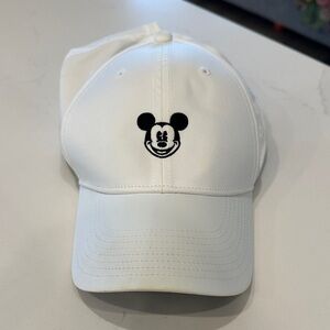 White Baseball Cap with Mickey Mouse Logo